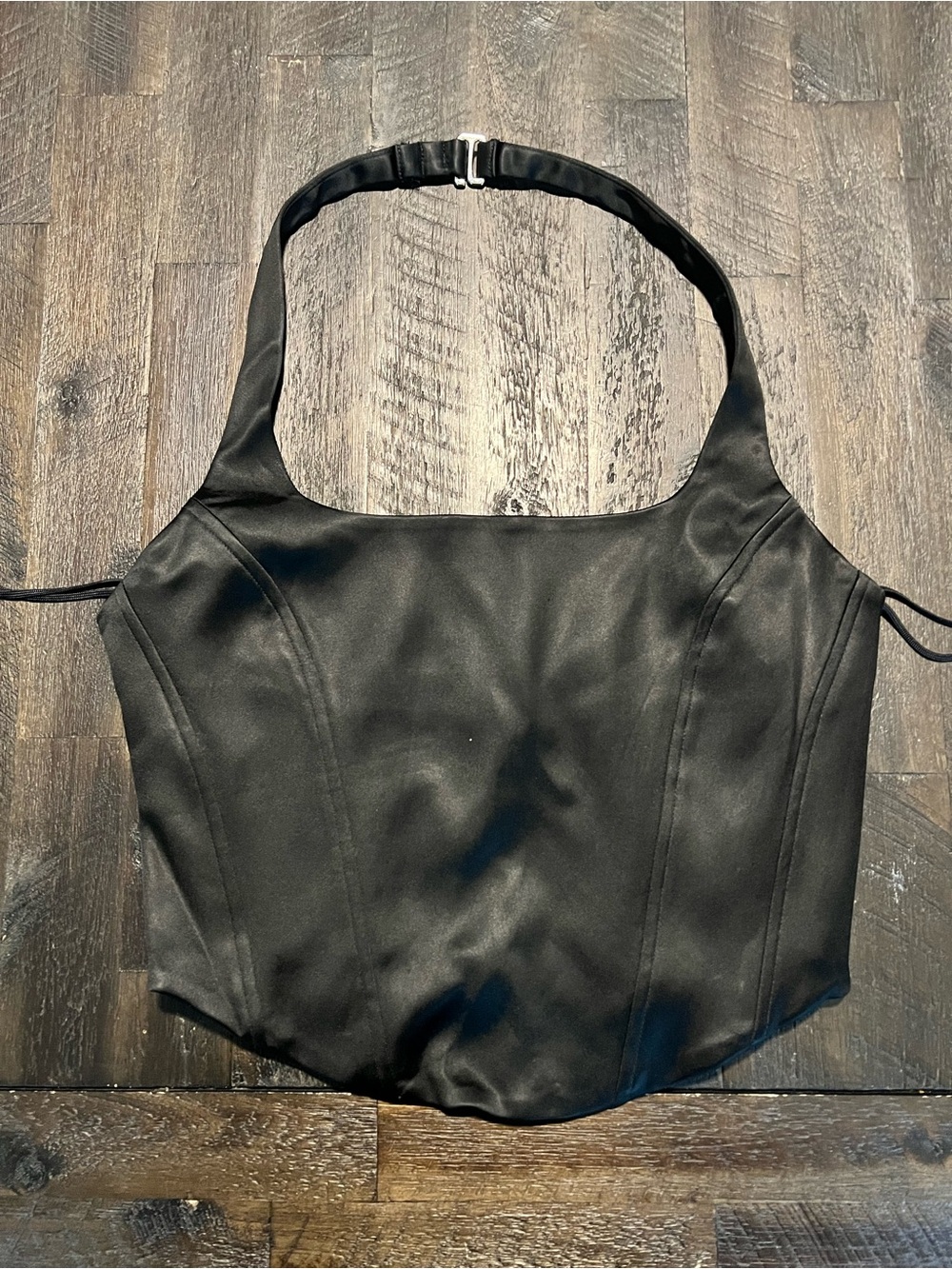 Wilfred Black Halter-Style Shoulder Bag
